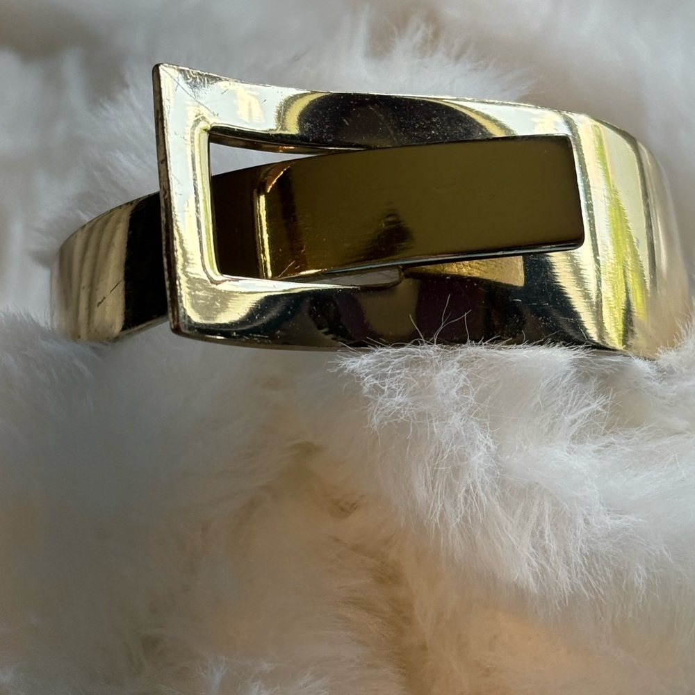 Gold-Tone hinged Bracelet